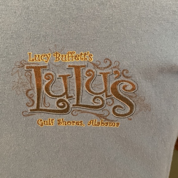 Lucy Buffet’s Lulu’s “I’m on Beach Time” graphic t-shirt sz L - Picture 4 of 5